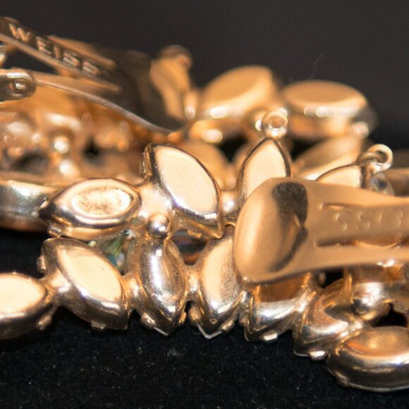 Vintage Aurora Bracelet and Clip Earring Set - Picture 6 of 6